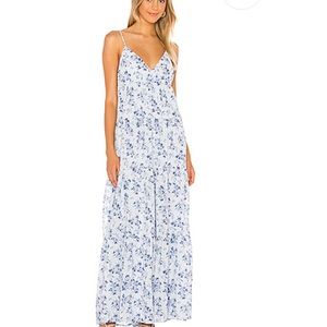 House of harlow 1960 white blue floral Maxi dress
